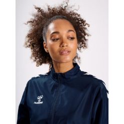 Kurtka Hummel Micro Zip. Niebieskie kurtki Hummel, xl, bez wzorów, sportowe, bez kaptura. Za 225.00 zł.