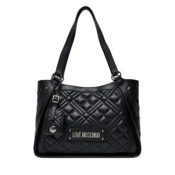 Torebka LOVE MOSCHINO. Czarne torebki klasyczne Love Moschino, bez wzorów, klasyczne, bez dodatków. Za 499.99 zł.