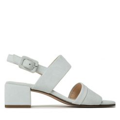Sandały HÖGL. Niebieskie sandały Högl, bez wzorów, bez obcasa, na słupku, bez zapięcia. Za 379.99 zł.