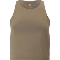 Damski tank top Athlecia Rihal. Brązowe topy Athlecia, bez wzorów, sportowe, bez kołnierzyka, bez ramiączek. Za 153.00 zł.