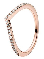 Pandora Pozłacany pierścionek z cyrkoniami rozmiar: 56. Żółte pierścionki Pandora, z cyrkonią, pozłacane. Za 217.99 zł.