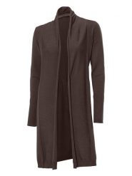 Heine Kardigan w kolorze brązowym rozmiar: 40. Brązowe swetry Heine, bez wzorów, bez ramiączek. Za 127.05 zł.