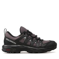 Trekkingi Salomon. Szare buty trekkingowe Salomon, z gore-texu, bez zapięcia. Za 339.99 zł.