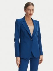 Rinascimento Marynarka CFC0127895003 Niebieski Slim Fit. Niebieskie marynarki i żakiety Rinascimento, s, bez wzorów, z syntetyku, bez ramiączek. Za 699.99 zł.