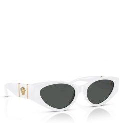 Okulary przeciwsłoneczne Versace. Białe okulary przeciwsłoneczne Versace, bez wzorów. Za 1,149.00 zł.