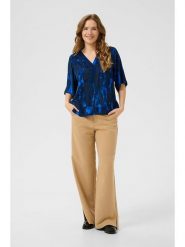 CULTURE Bluzka w kolorze granatowym rozmiar: XL. Niebieskie bluzki Culture, xl, bez wzorów, bez kołnierzyka, bez ramiączek. Za 156.98 zł.