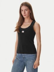 Calvin Klein Jeans T-Shirt LV047F355G Czarny. Czarne t-shirty Calvin Klein Jeans, s, bez wzorów, z bawełny, bez kołnierzyka, bez ramiączek. Za 329.99 zł.