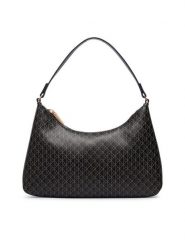 Calvin Klein Torebka Emblem Aop Small Shoulder Bag LV04F3889G Czarny. Czarne torebki klasyczne Calvin Klein, bez wzorów, ze skóry, bez dodatków. Za 409.99 zł.