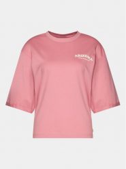 Outhorn T-Shirt OTHAW23TTSHF0927 Różowy Regular Fit. Czerwone t-shirty Outhorn, xs, bez wzorów, z bawełny, bez kołnierzyka, bez ramiączek. Za 39.99 zł.