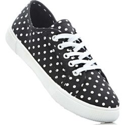 Sneakersy bonprix biało-czarny w kropki. Buty sportowe lifestyle marki Mohito. Za 37.99 zł.
