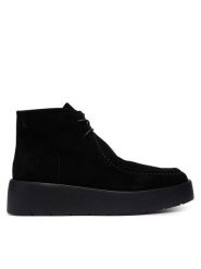 Calvin Klein Trzewiki Flatf Lace Up Apr Cut Boot HW0HW03273 Czarny. Czarne botki Calvin Klein, bez wzorów, ze skóry, bez obcasa, na płaskiej podeszwie, bez zapięcia. Za 699.99 zł.