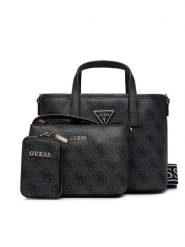 Guess Torebka Latona (SG) Mini-Bags HWSG92 11750 Czarny. Czarne torebki klasyczne Guess, z aplikacjami, ze skóry, bez dodatków. Za 359.99 zł.