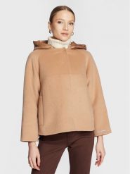 Marella Płaszcz wełniany Era 30860227 Brązowy Regular Fit. Brązowe płaszcze Marella, na zimę, bez wzorów, z syntetyku, bez kaptura. Za 2,469.00 zł.