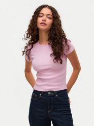Vero Moda T-Shirt Chloe 10306894 Różowy Slim Fit. Czerwone t-shirty Vero Moda, xl, bez wzorów, z bawełny, bez kołnierzyka, bez ramiączek. Za 69.99 zł.
