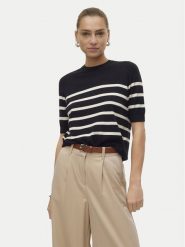 Vero Moda Sweter Saba 10306829 Czarny Regular Fit. Czarne swetry Vero Moda, s, bez wzorów, z syntetyku, bez ramiączek. Za 99.99 zł.