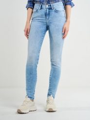 Jeansy damskie skinny marmurkowe jasnoniebieskie Adela 138. Niebieskie jeansy BIG STAR, bez wzorów, z denimu, eleganckie. W wyprzedaży za 249.99 zł.