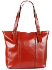 Torebka skórzana elegancka DAN-A T251 czerwona. Czerwone torebki klasyczne DAN-A, bez wzorów, ze skóry, eleganckie, duże, bez dodatków. Za 349.99 zł.