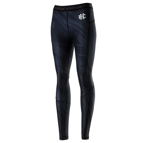 Legginsy sportowe damskie EXTREME HOBBY SHADOW. Czarne bielizna termoaktywna damska EXTREME HOBBY, bez wzorów, z elastanu, bez ramiączek, do biegania. Za 229.00 zł.