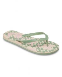 Klapki dla Kobiety TAHITI. Czerwone klapki Roxy, bez wzorów, z materiału, bez obcasa, bez zapięcia. Za 62.99 zł.