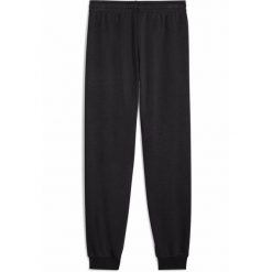 Młodzieżowe spodnie dresowe Essentials Script PUMA Black. Czarna spodnie dresowe Puma, bez wzorów, z dresówki. W wyprzedaży za 124.00 zł.