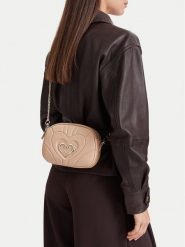 Eva Minge Torebka EO-LDA9292 Beżowy. Brązowe kopertówki Eva Minge, bez wzorów, ze skóry, wizytowe, bez dodatków. Za 229.99 zł.