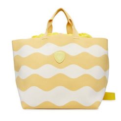 Torebka Blauer. Żółte shopper bag Blauer, bez wzorów, bez dodatków. Za 379.99 zł.