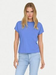 ONLY T-Shirt Erica 15308926 Niebieski Oversize. Niebieskie t-shirty ONLY, xs, bez wzorów, z bawełny, bez kołnierzyka, bez ramiączek. Za 79.99 zł.
