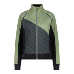 Bluza sportowa damska CMP 30A2276E624GREENTEA. Brązowe bluzy z kapturem CMP, na zimę, bez wzorów, z materiału, z kapturem, do piłki nożnej. Za 687.00 zł.