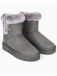 ISLAND BOOT Botki zimowe "Mooseland" w kolorze szarym rozmiar: 37. Szare botki Island Boot, bez wzorów, bez obcasa, bez zapięcia. Za 154.07 zł.