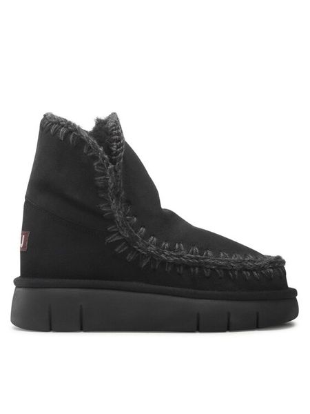 Mou Śniegowce Eskimo 18 FW531002A Czarny. Czarne śniegowce Mou, bez wzorów, ze skóry, bez zapięcia. Za 1,079.00 zł.