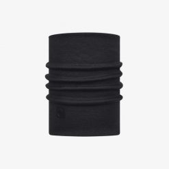 Komin wielofunkcyjny z wełny merynosów Buff Merino Heavyweight. Czarne szaliki i kominy Buff, bez wzorów, z wełny, sportowe. Za 169.90 zł.