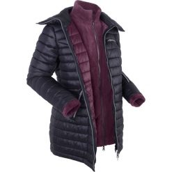 Kurtka pikowana 3 w 1 z wewnętrzną bluzą z polaru bonprix czarny. Bluzy bez kaptura marki QUECHUA. Za 169.99 zł.