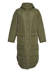MOSS COPENHAGEN Płaszcz pikowany "Petulla Deya" w kolorze khaki rozmiar: M/L. Brązowe płaszcze Moss Copenhagen, l, bez wzorów, bez kaptura. Za 250.94 zł.
