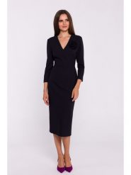 Stylove Sukienka w kolorze czarnym rozmiar: M. Czarne sukienki Stylove, na co dzień, m, z aplikacjami, bez kołnierzyka, bez ramiączek, maxi, proste. Za 344.45 zł.