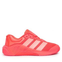 Buty na siłownię adidas. Czerwone buty treningowe adidas, bez wzorów, bez zapięcia, na fitness i siłownię. Za 499.99 zł.