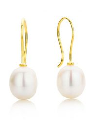 Diamant Exquis Złote kolczyki z perłami rozmiar: onesize. Białe kolczyki Diamant Exquis, z perłą, złote. Za 382.99 zł.