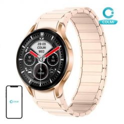 Smartwatch Colmi i28 Ultra z magnetycznym paskiem (złoty). Żółte smartbandy Colmi. Za 199.00 zł.