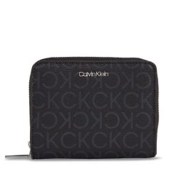 Portfel Calvin Klein. Czarne portfele Calvin Klein, bez wzorów. Za 169.99 zł.