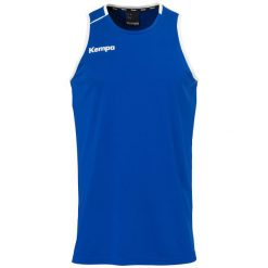 Dziecięca koszulka typu tank top Kempa Player. Białe topy Kempa, bez wzorów, sportowe, bez kołnierzyka, bez ramiączek. Za 114.00 zł.