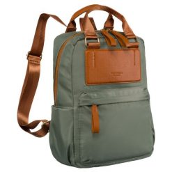Plecak damski Peterson PTN JN-07 zielony. Zielone plecaki Peterson, bez wzorów, z nylonu, bez dodatków. Za 119.99 zł.