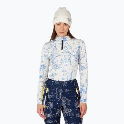 Bluza damska Rossignol JCC Booster Half Zip snow angel. Białe bluzy Rossignol, xs, bez wzorów, z materiału, sportowe, bez ramiączek, bez kaptura. Za 739.99 zł.