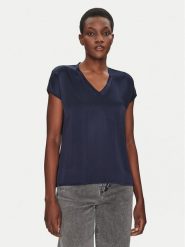 ViCOLO Bluzka TD0009 Granatowy Relaxed Fit. Niebieskie bluzki ViCOLO, xs, bez wzorów, z wiskozy, bez kołnierzyka, bez ramiączek. Za 139.99 zł.
