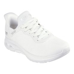 Buty damskie SKECHERS Bobs Sport Unity Pinch Of Luck. Białe buty trekkingowe Skechers, bez zapięcia. Za 269.99 zł.