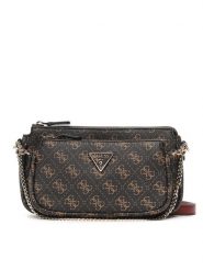 Guess Torebka Noelle (QL) Mini Bags HWQL78 79710 Brązowy. Brązowe listonoszki Guess, z aplikacjami, ze skóry, bez dodatków. Za 479.99 zł.