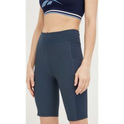 Only Play szorty treningowe damskie kolor granatowy gładkie high waist. Niebieskie szorty sportowe Only Play, bez wzorów, z dzianiny, z podwyższonym stanem. Za 139.99 zł.