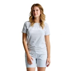 T-Shirt Slam Graphic Ws Ss Damskie. Szare t-shirty sportowe SLAM, l, bez wzorów, z bawełny, bez ramiączek, żeglarskie. Za 265.99 zł.