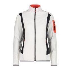 Bluza damska turystyczna CMP 34E6846. Białe bluzy CMP, l, bez wzorów, sportowe, bez ramiączek, bez kaptura. W wyprzedaży za 258.99 zł.