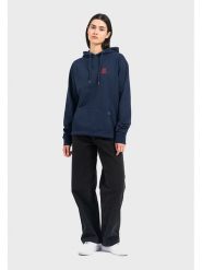OLDSKULL Bluza w kolorze granatowym rozmiar: L. Niebieskie bluzy OLDSKULL, l, bez wzorów, z bawełny, bez ramiączek, z kapturem. Za 180.06 zł.