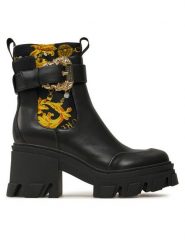 Versace Jeans Couture Botki Sophie 77VA3S84 Czarny. Czarne botki Versace Jeans Couture, bez wzorów, z jeansu, bez obcasa, na słupku, bez zapięcia. Za 519.99 zł.