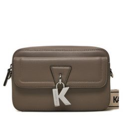 Torebka KARL LAGERFELD. Szare listonoszki KARL LAGERFELD, bez wzorów, bez dodatków. Za 629.99 zł.
